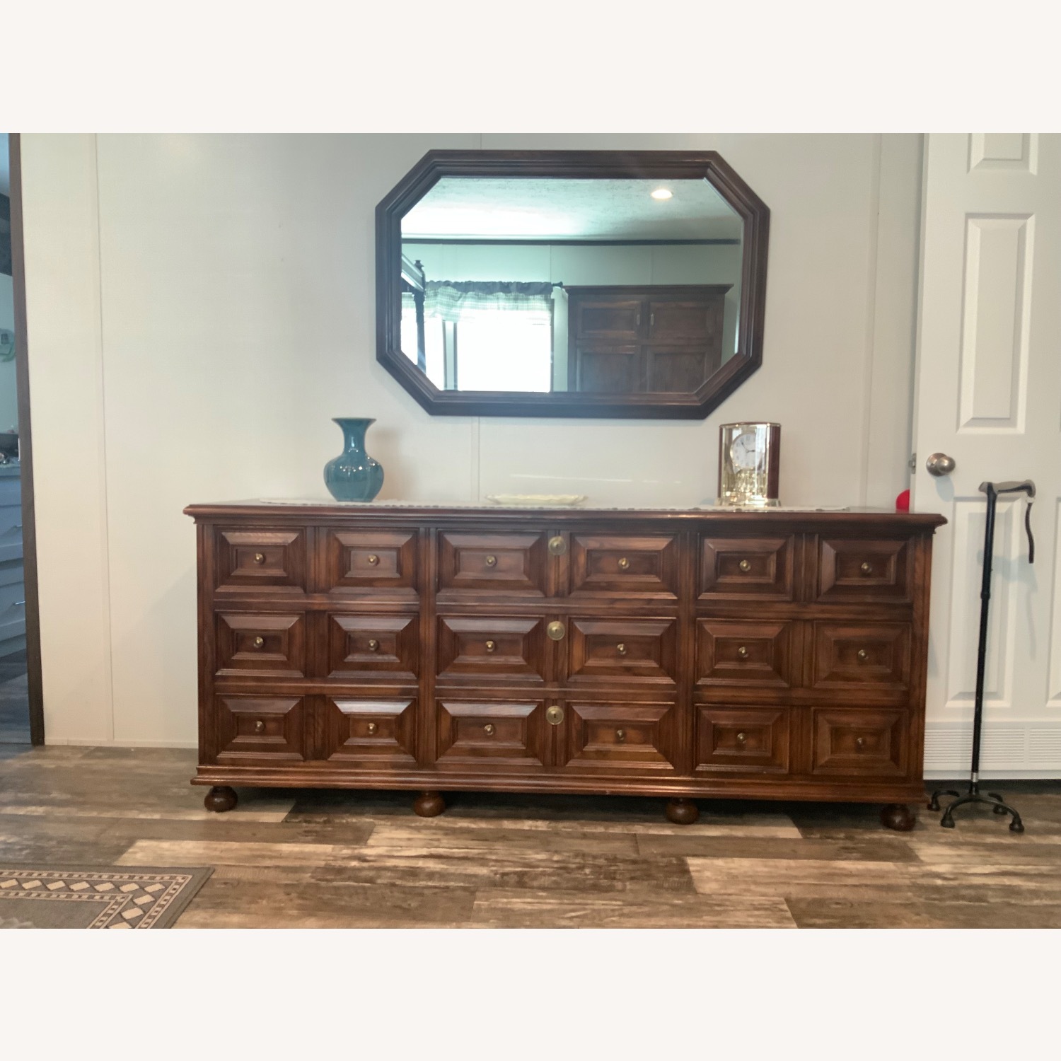 Vintage/Antique Natural Oak Wood Dresser - image-2