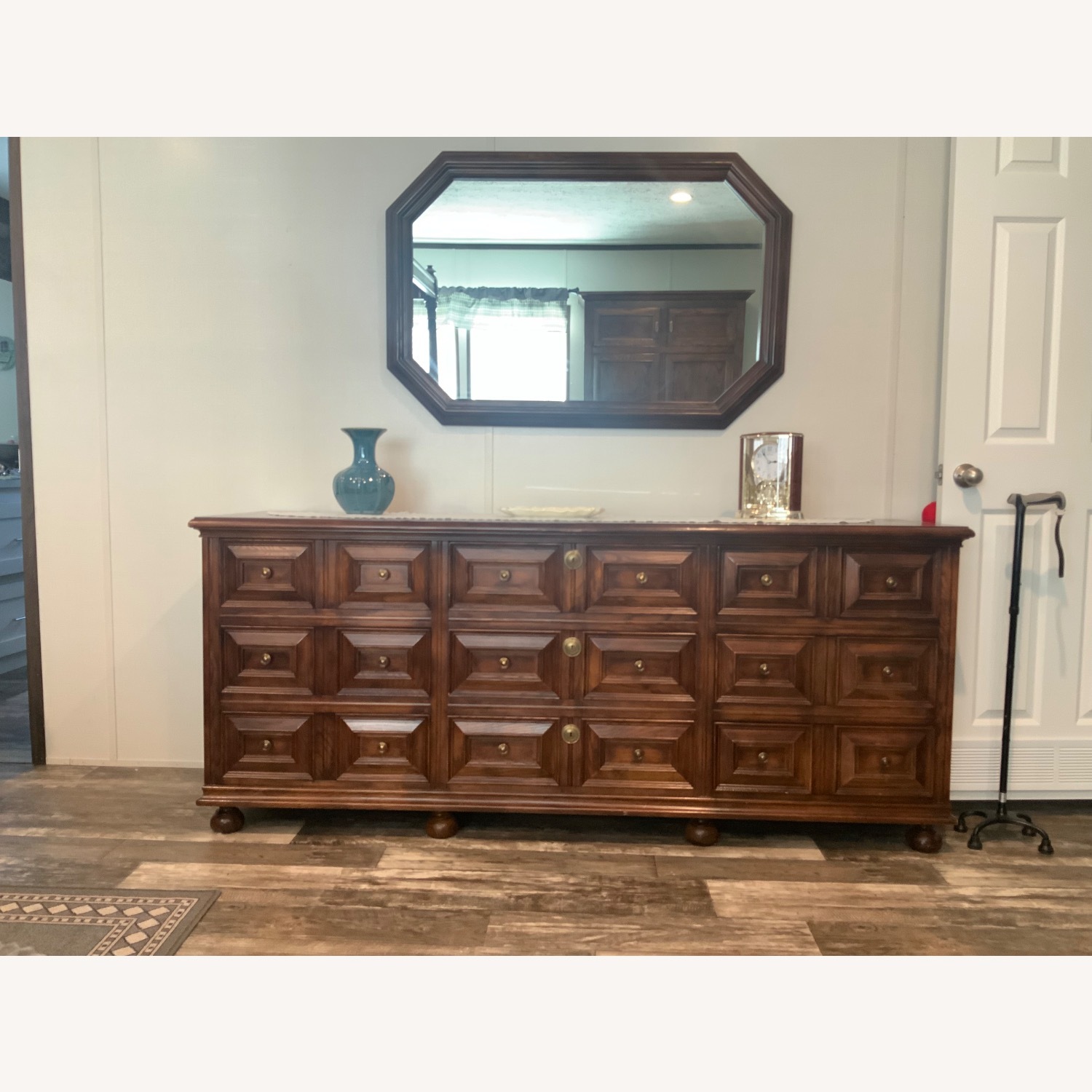 Vintage/Antique Natural Oak Wood Dresser - image-1