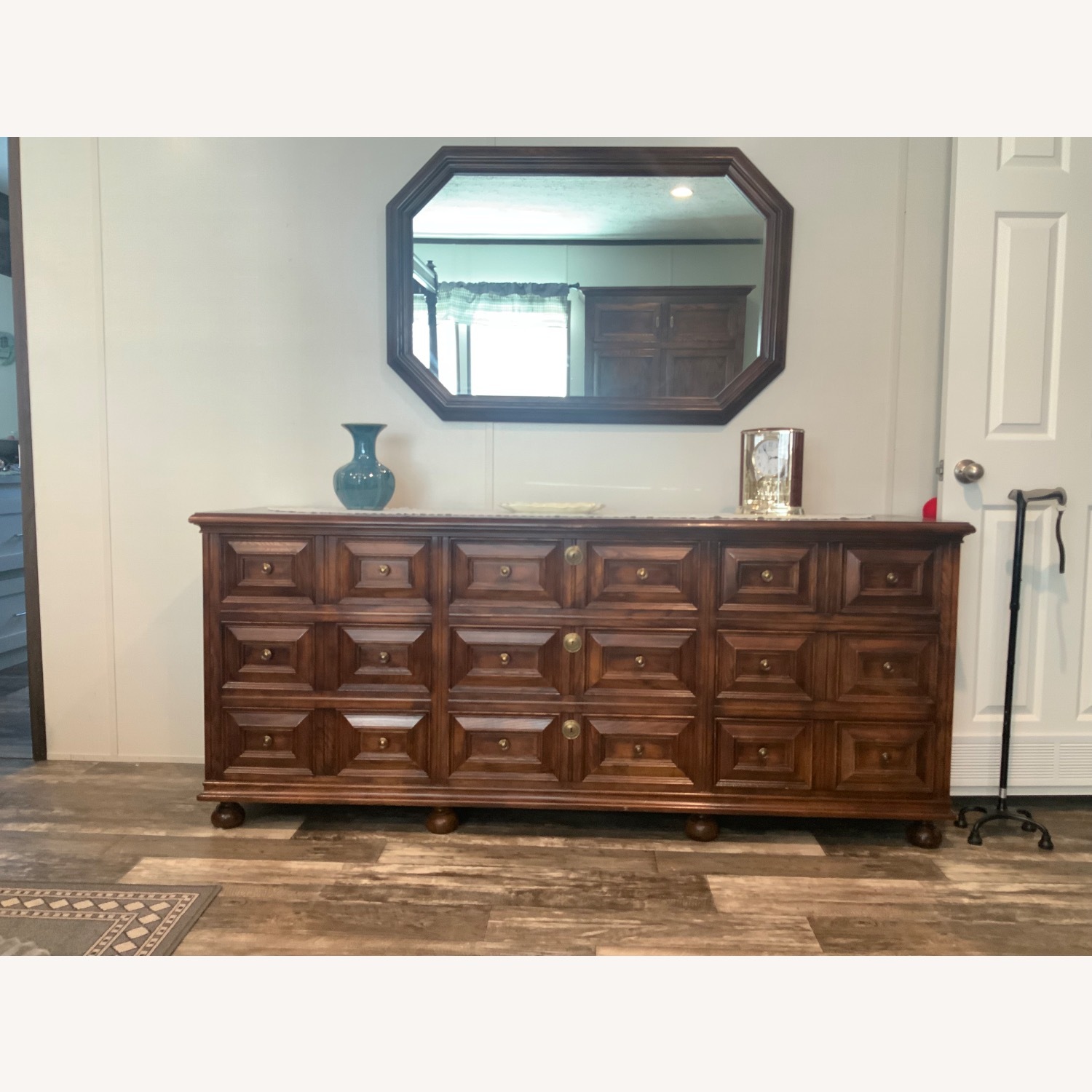 Vintage/Antique Natural Oak Wood Dresser - image-3