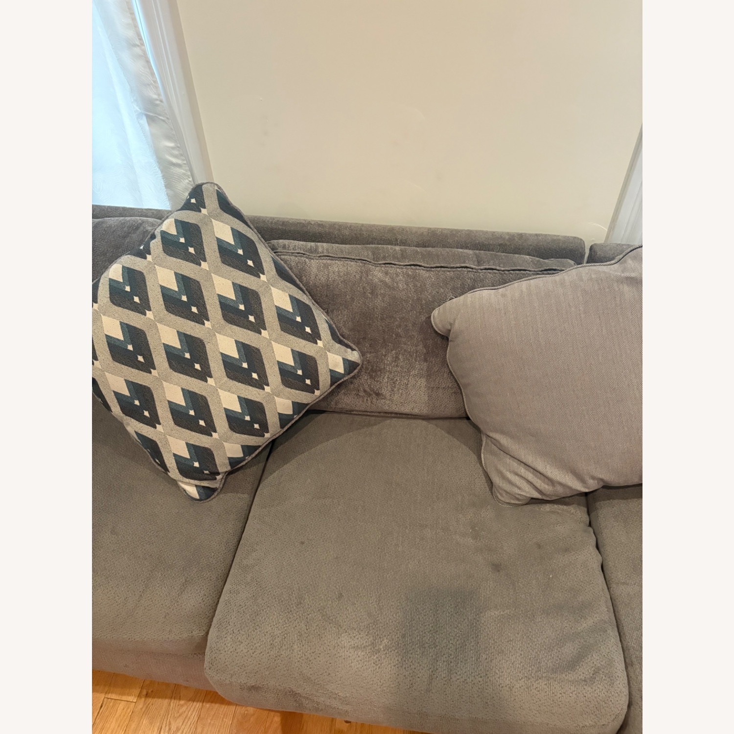 Ashley Furniture Bardarson Dark Gray Fabric Chaise Lounge - image-5