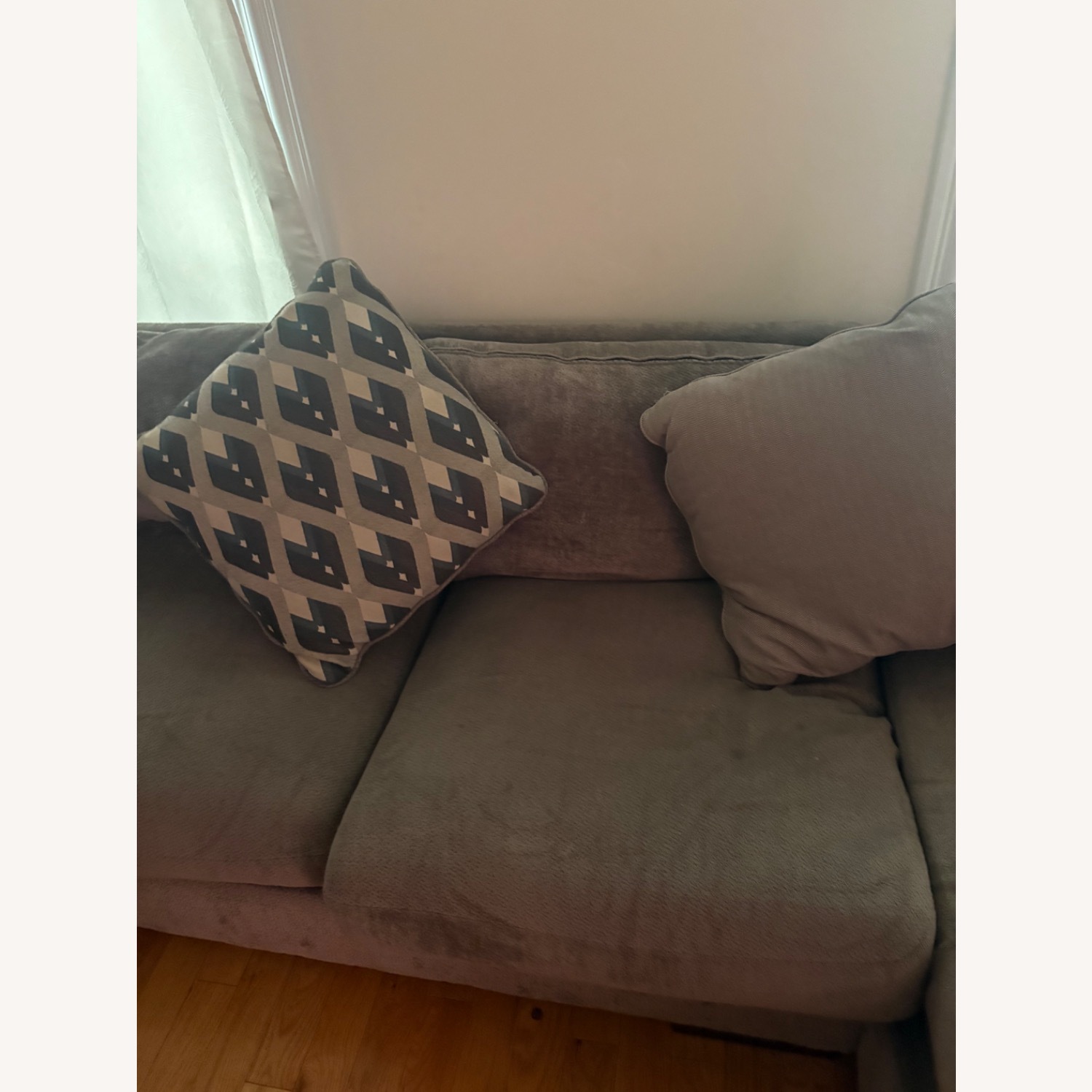 Ashley Furniture Bardarson Dark Gray Fabric Chaise Lounge - image-8