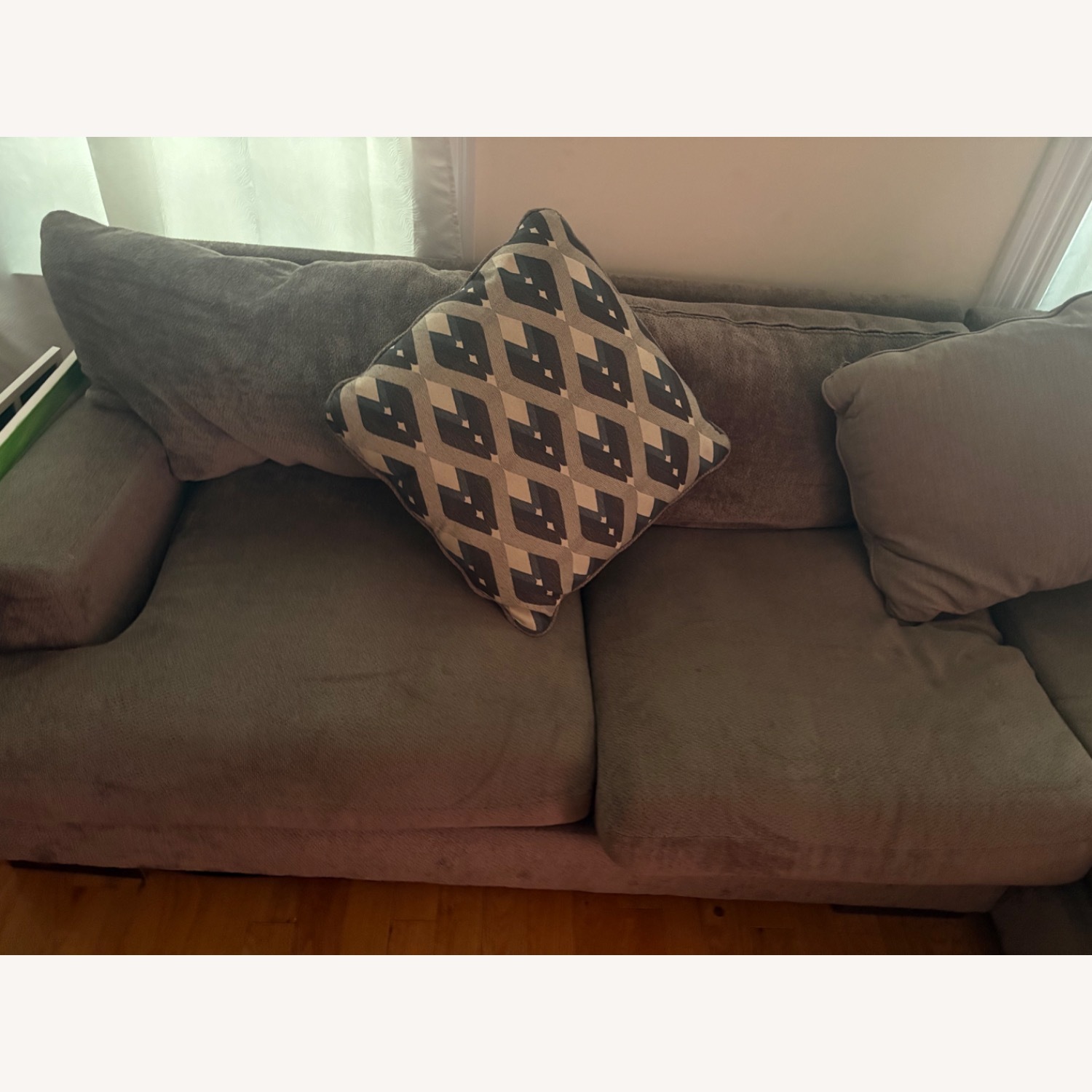 Ashley Furniture Bardarson Dark Gray Fabric Chaise Lounge - image-7