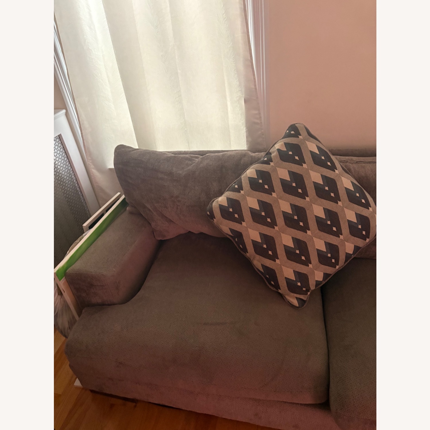 Ashley Furniture Bardarson Dark Gray Fabric Chaise Lounge - image-4