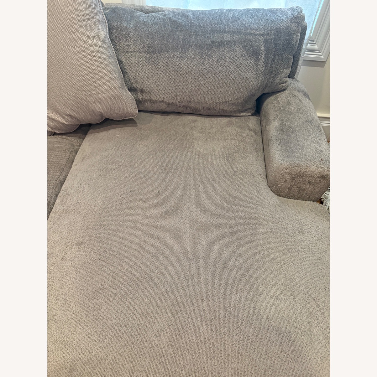 Ashley Furniture Bardarson Dark Gray Fabric Chaise Lounge - image-3