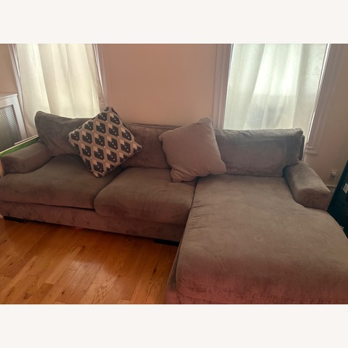 Used Ashley Furniture Bardarson Dark Gray Fabric Chaise Lounge for sale on AptDeco