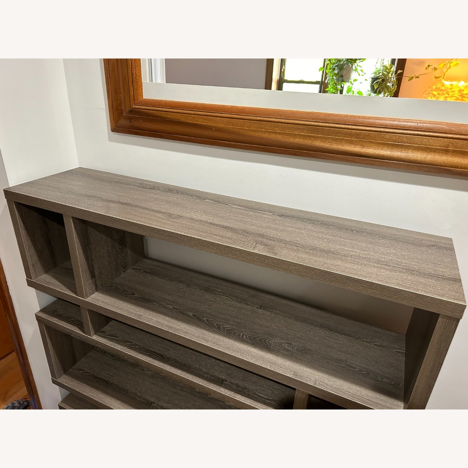 Wayfair Gray Wood 3-Tier Modular Bookshelf Bookcase - image-3