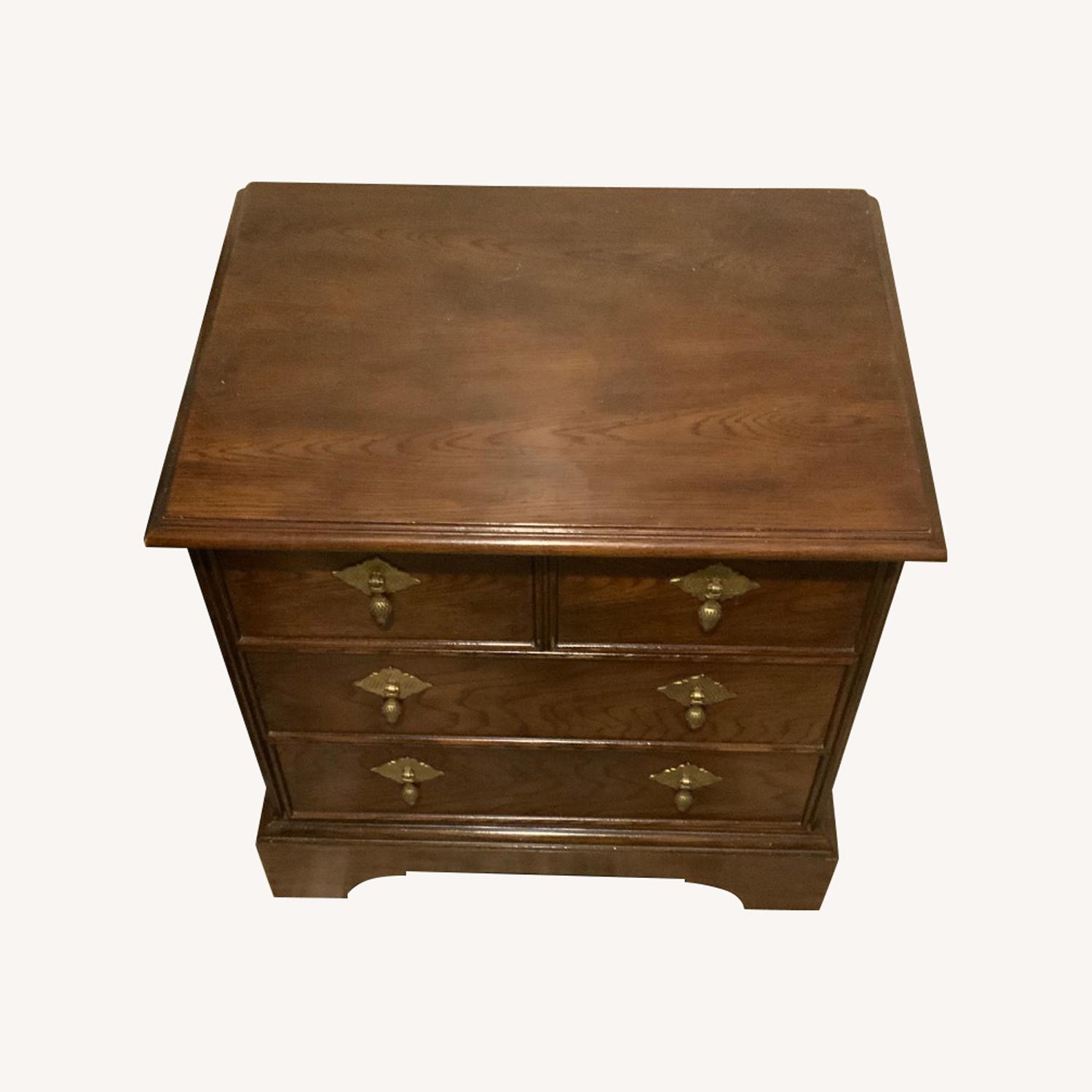 Vintage/Antique Natural Oak Wood Nightstands - image-0