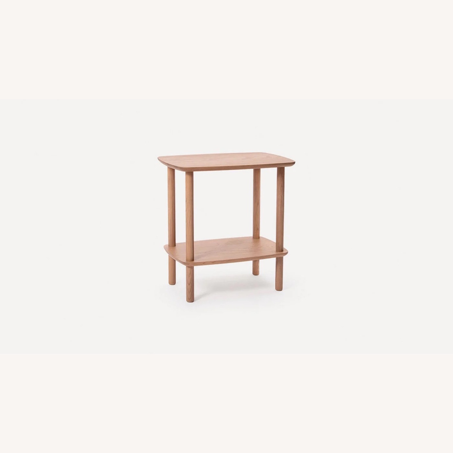 Burrow Serif Light Brown Wood Side Table - image-1