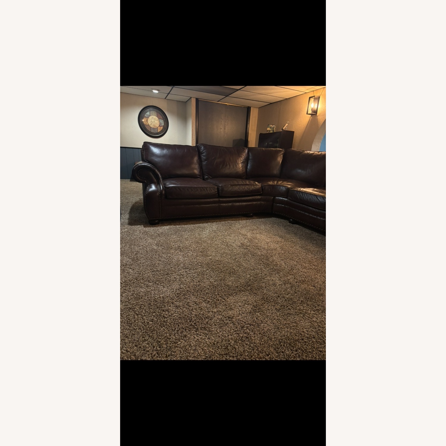 Walter E Smith 3 piece Sectional Leather Sofa - image-2