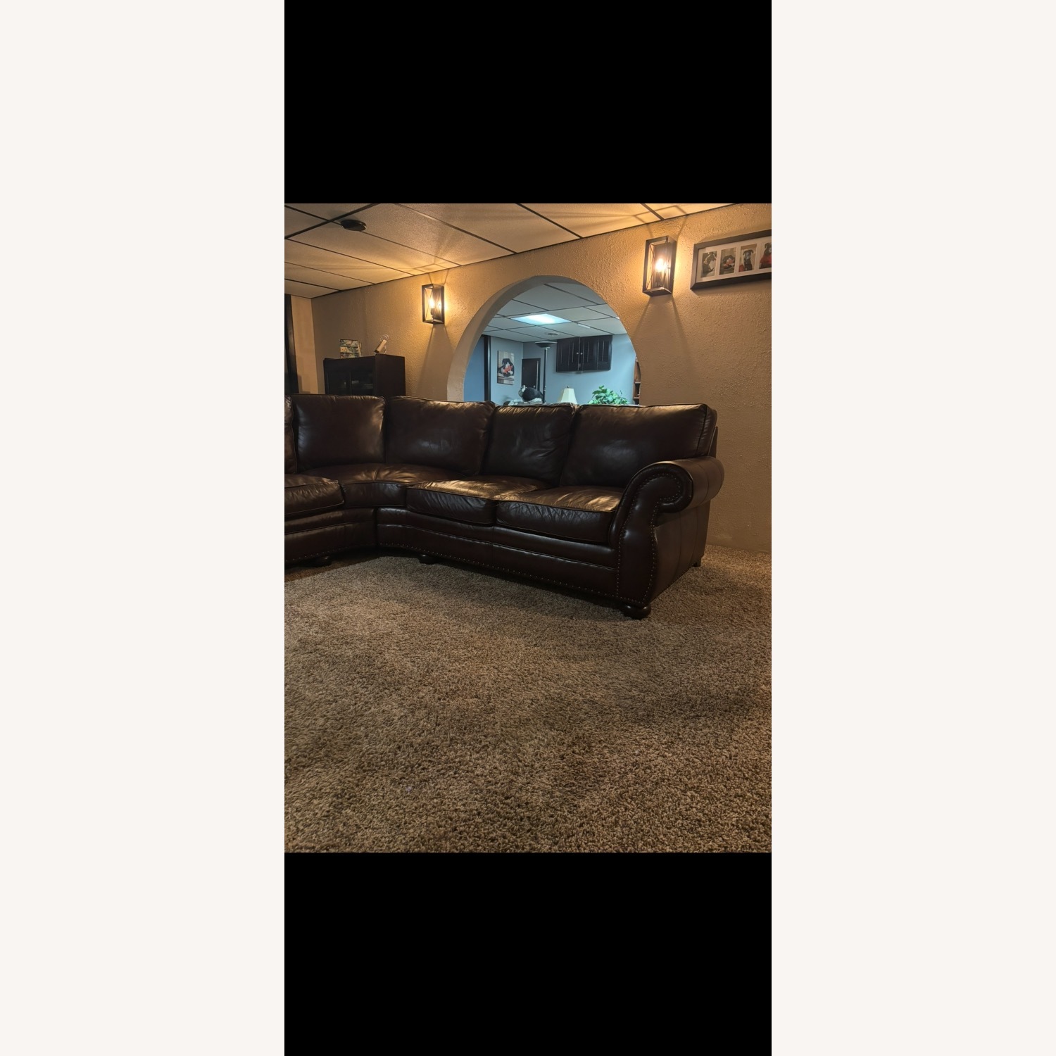 Walter E Smith 3 piece Sectional Leather Sofa - image-3