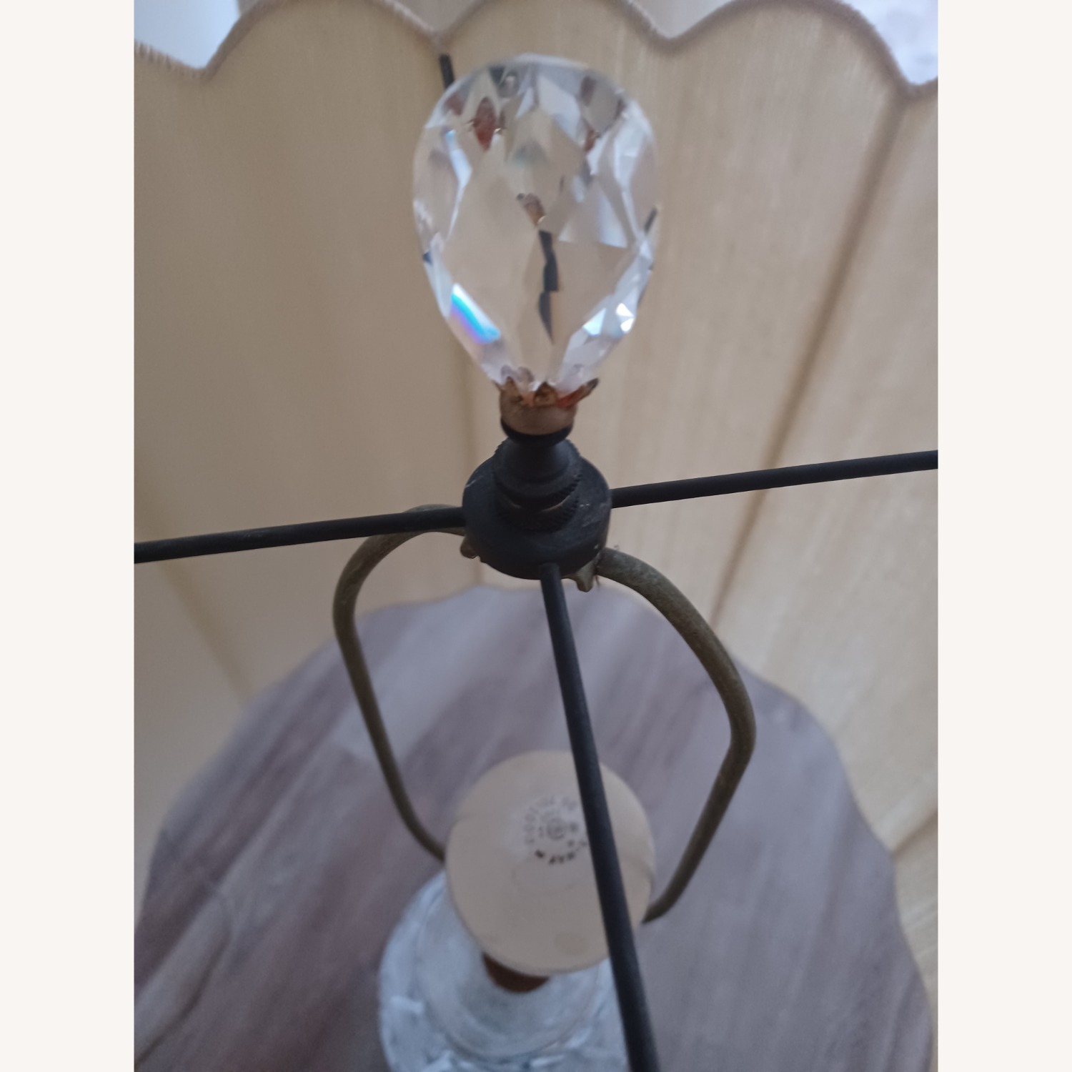 Cut Crystal and Brass Table Lamps - image-3