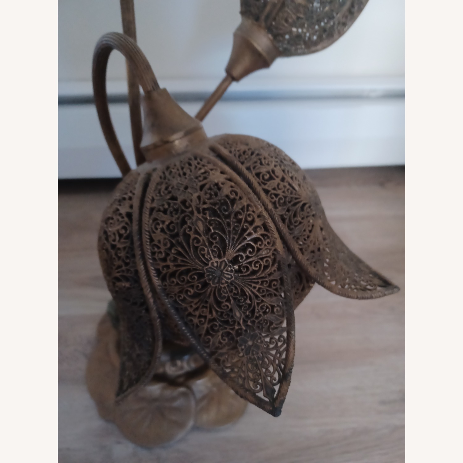 Dark Brown Metal Table Lamp - image-5