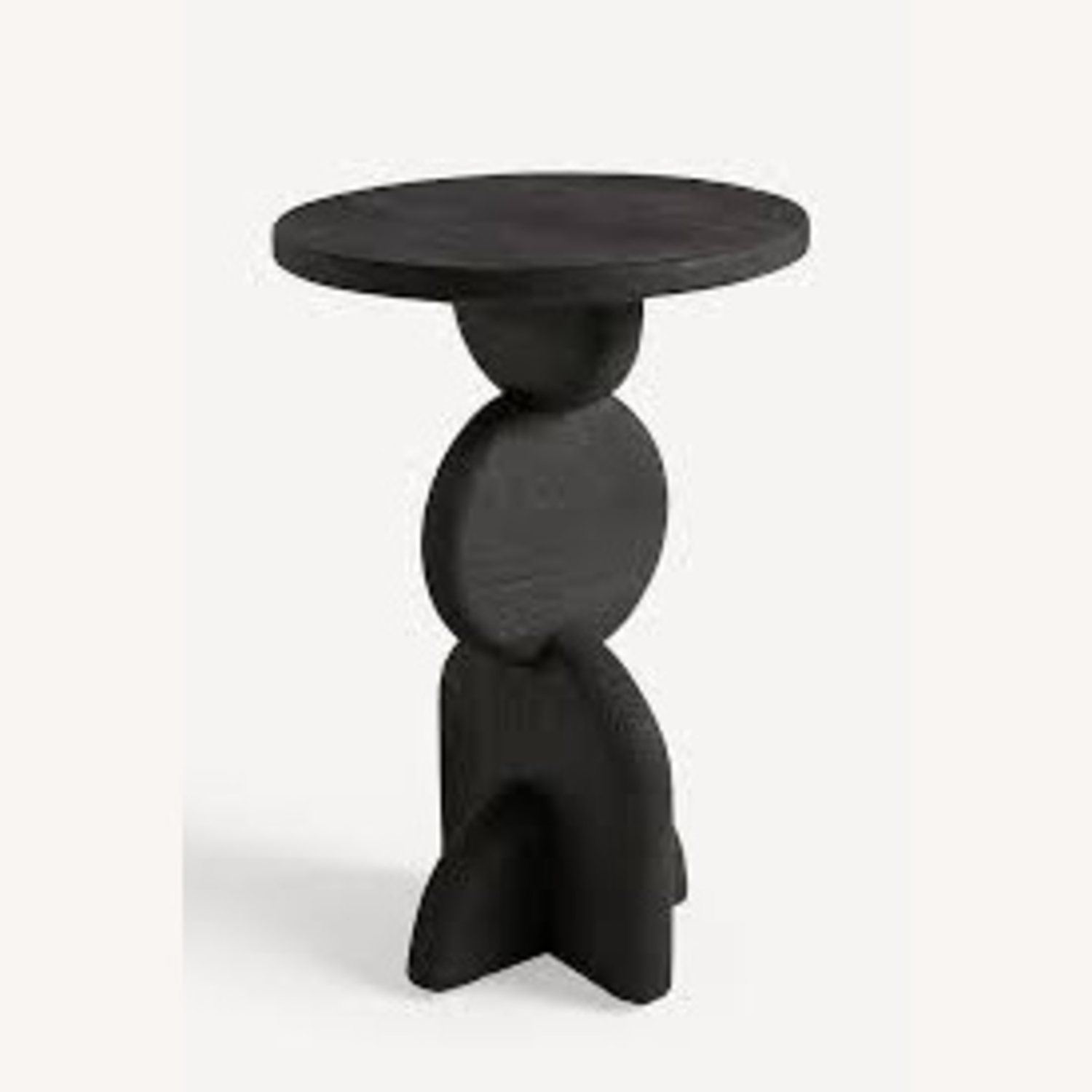 Anthropologie Black Wood Side Table - image-7