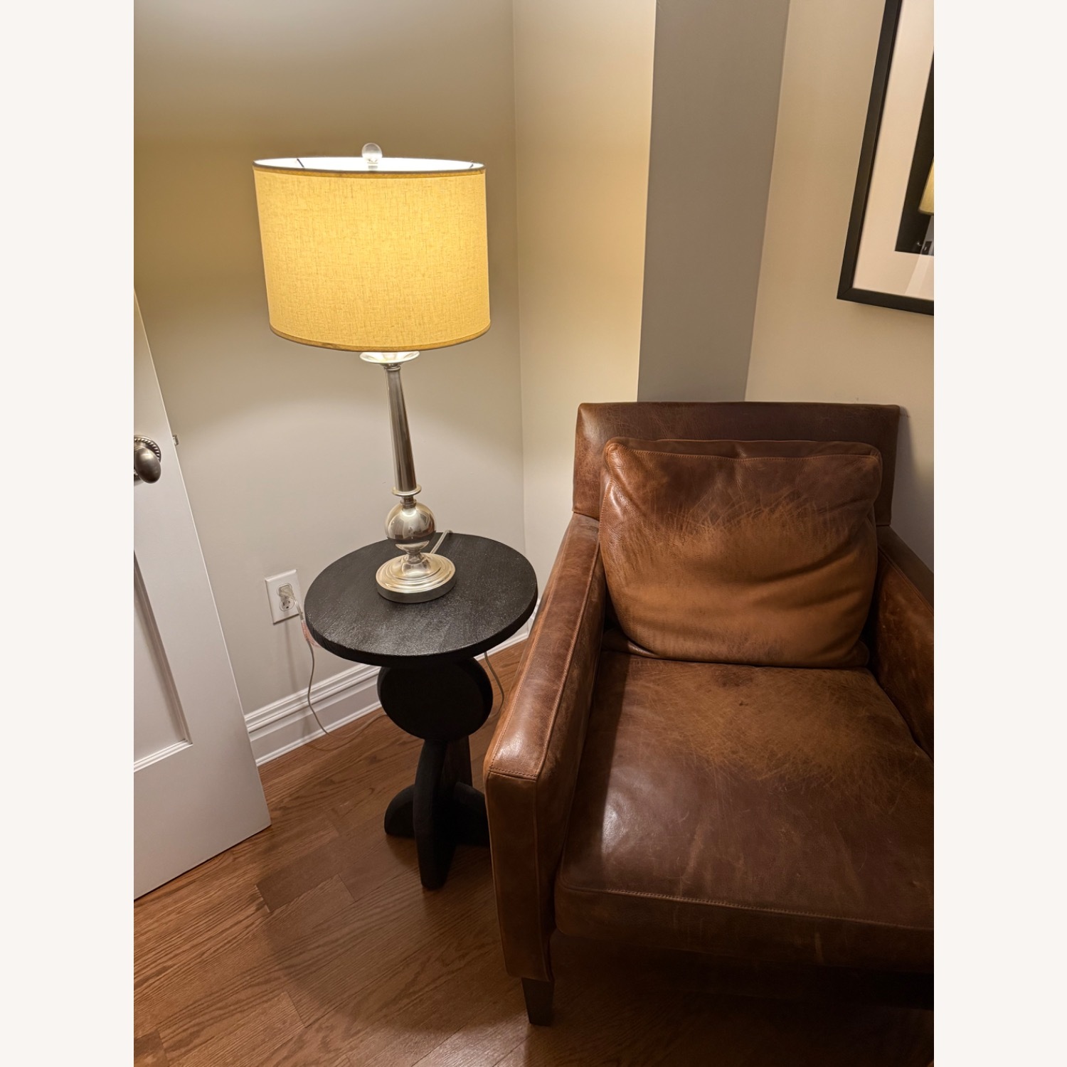 Anthropologie Black Wood Side Table - image-6