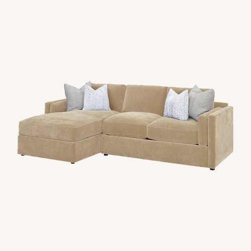 Used Havertys Jade Dark Gray Fabric 3+ Piece Sectional for sale on AptDeco