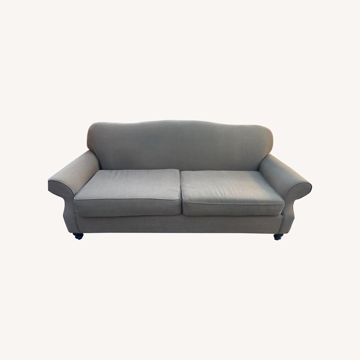 Vintage/Antique Light Brown Fabric 3+ Seater - image-0