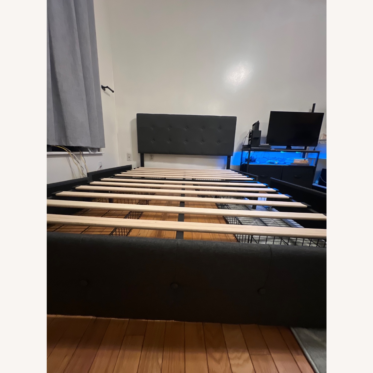 Wayfair Dark Gray Wood Full Bed - image-6