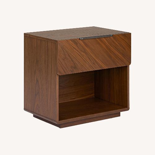 Used Article Nera Dark Brown Wood Nightstand for sale on AptDeco