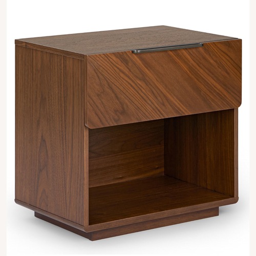 Used Article Nera Dark Brown Wood Nightstand for sale on AptDeco