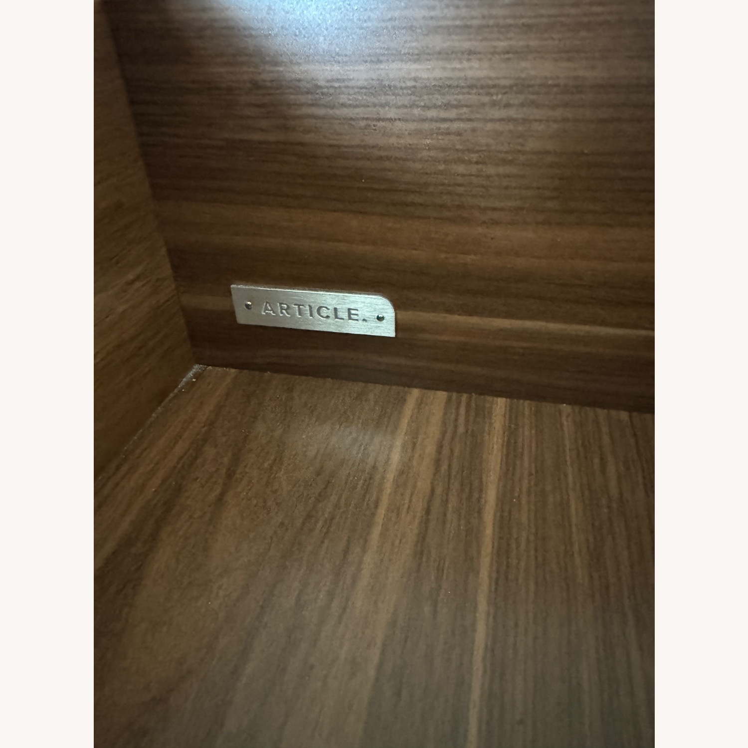 Article Nera Dark Brown Wood Nightstand - image-6