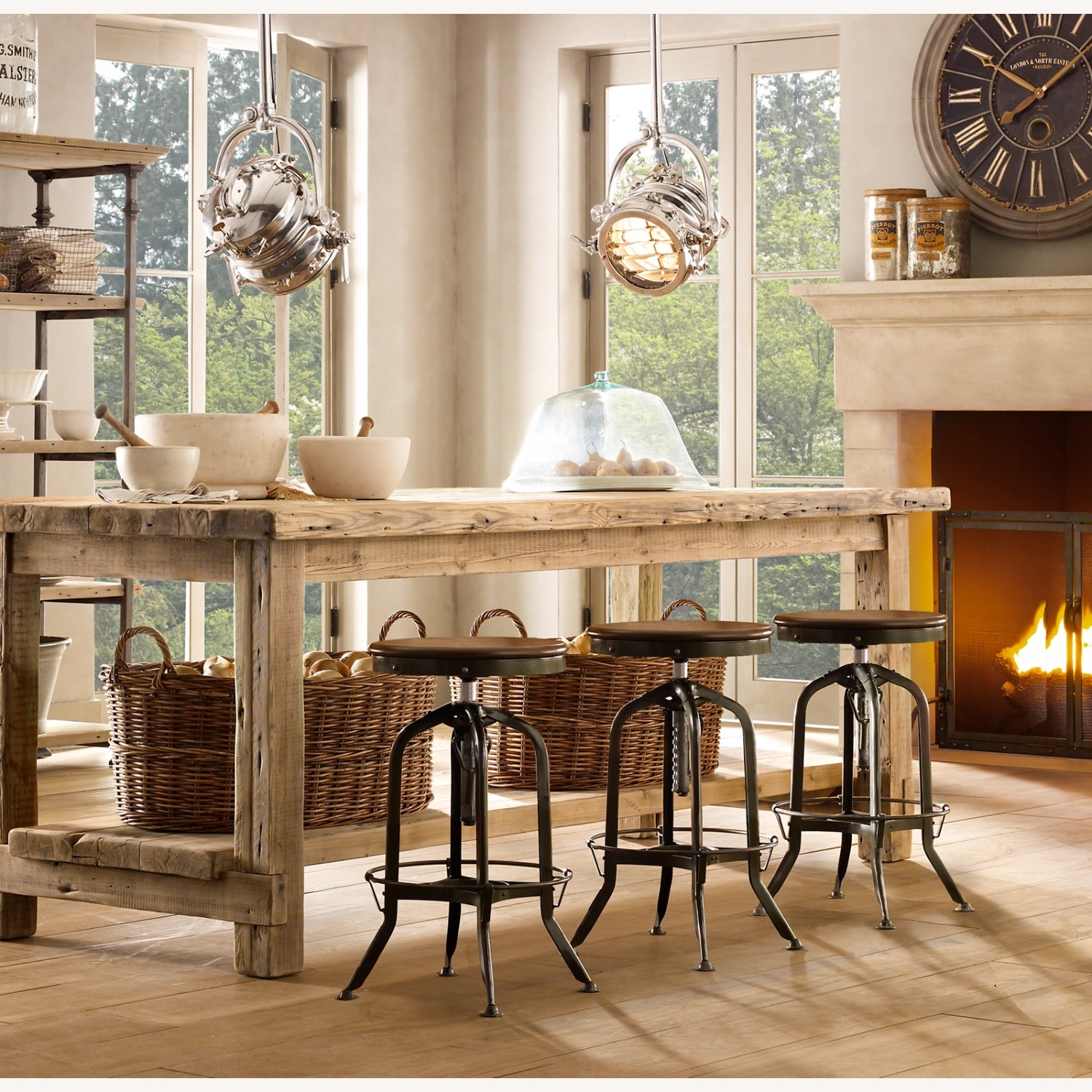 Restoration Hardware 1940s Vintage Toledo Barstool - image-1