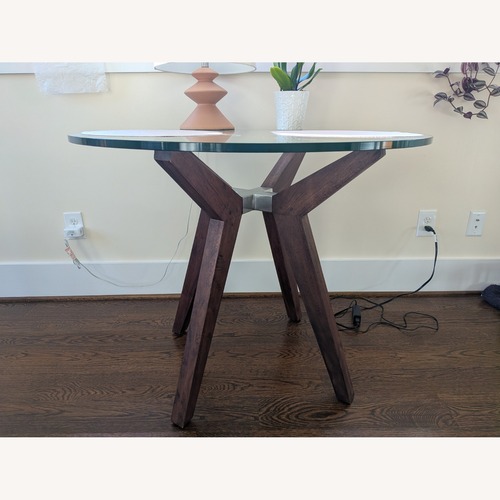 Used West Elm Jensen Dark Brown Wood Dining Table for sale on AptDeco