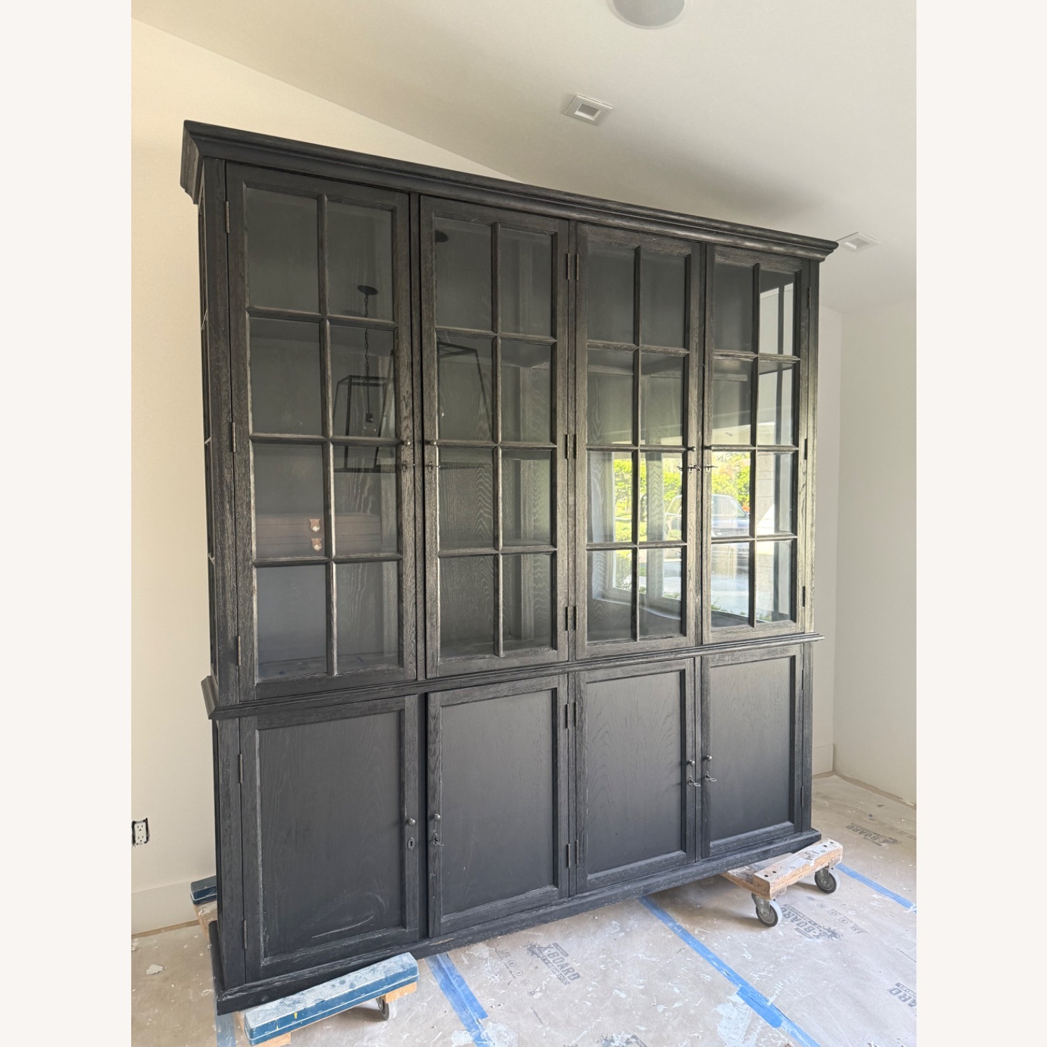 Hampton Casement 4-Door Sideboard & Glass Hutch - image-3