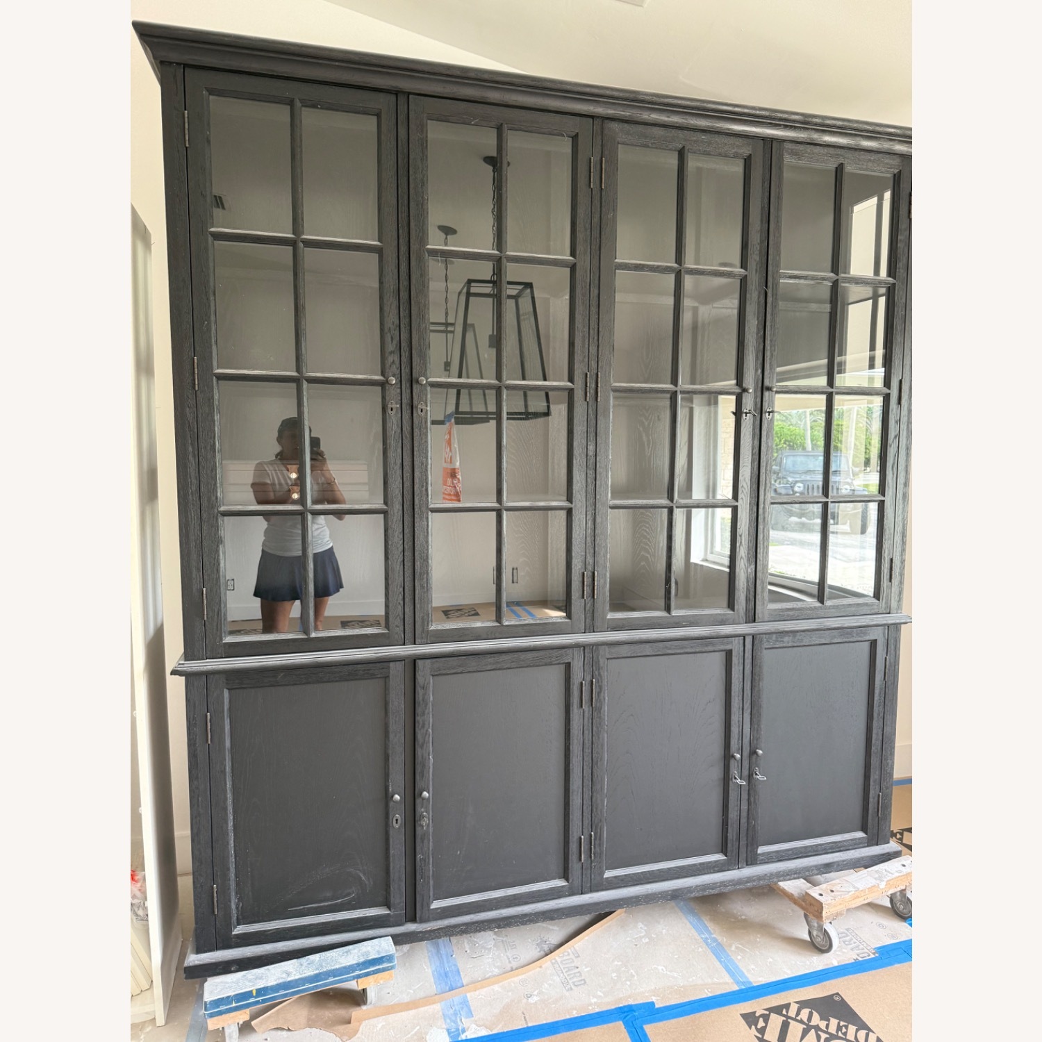 Hampton Casement 4-Door Sideboard & Glass Hutch - image-2