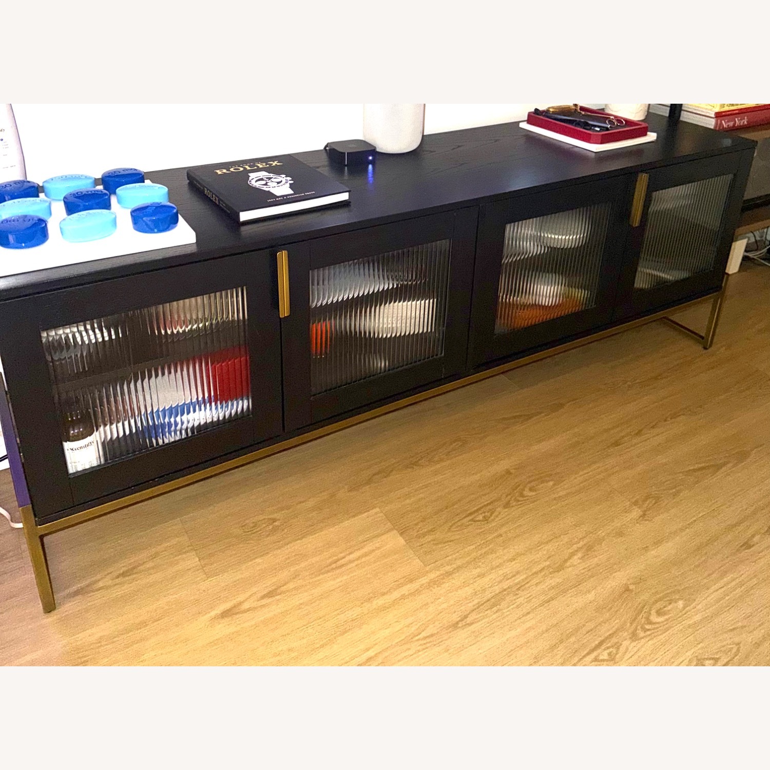 Article Oscuro Black Wood Media Storage - image-3