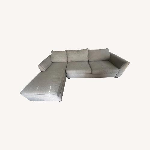 Used Raymour & Flanigan Gray Sectional for sale on AptDeco