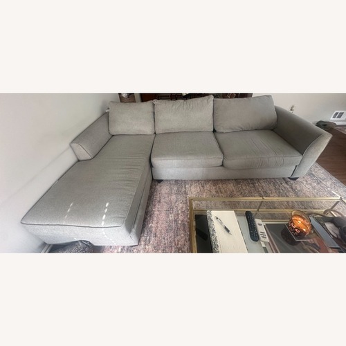 Used Raymour & Flanigan Gray Sectional for sale on AptDeco