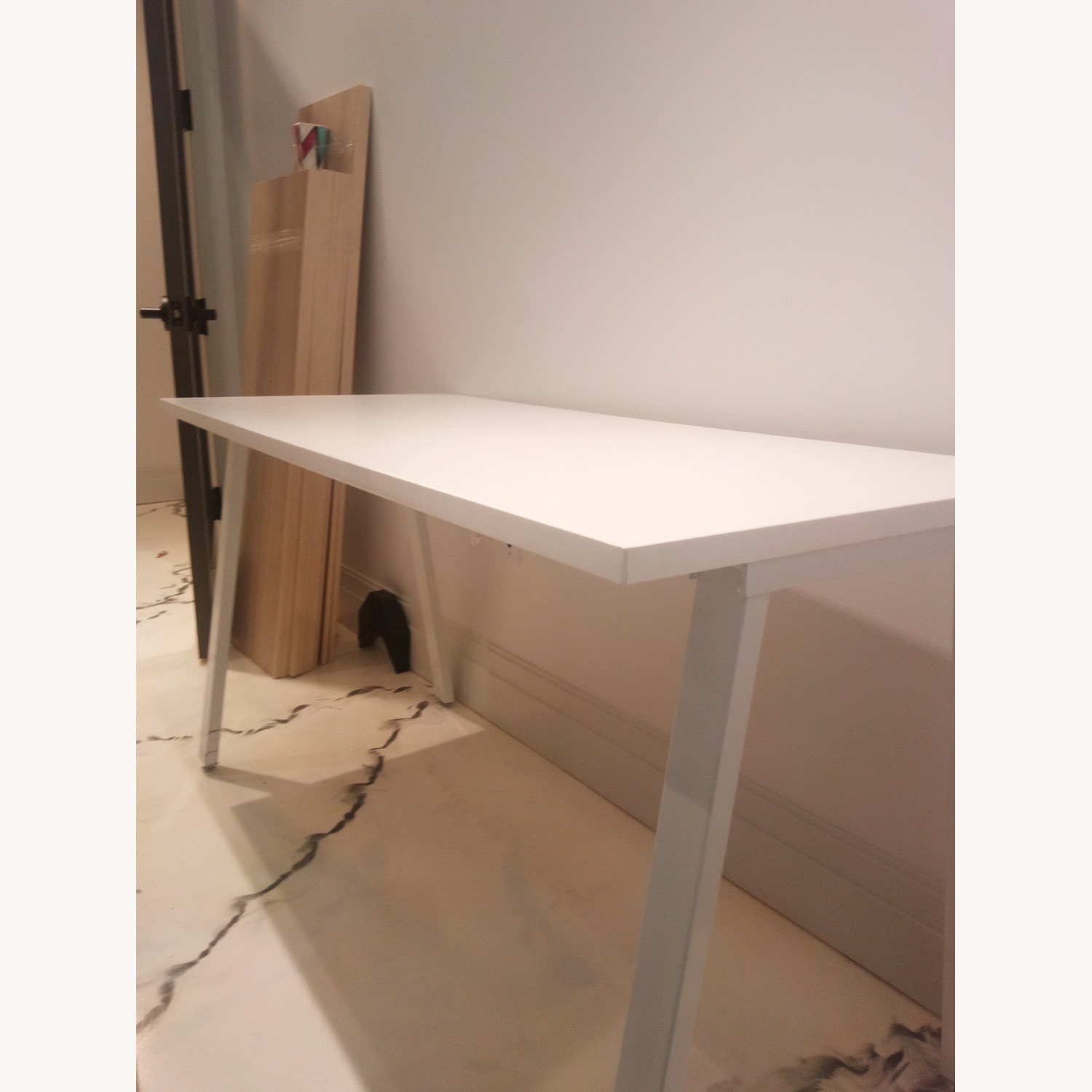White Office Desk - image-3