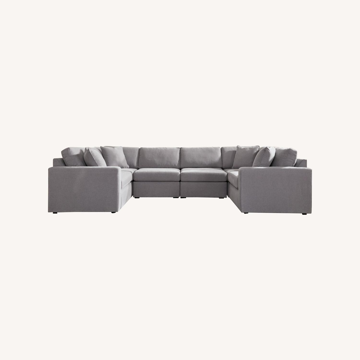 Ashley Furniture Modmax Light Gray 3+ Piece Sectional - image-0