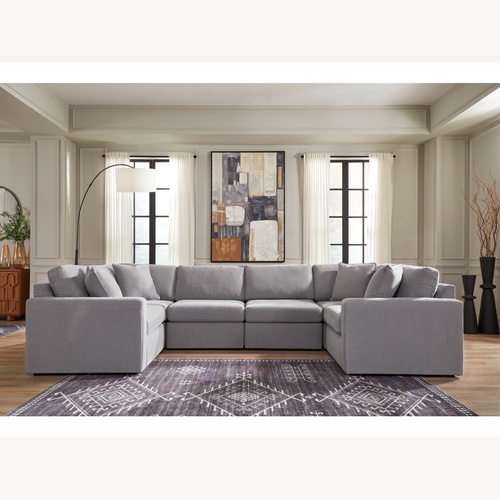 Used Ashley Furniture Modmax Light Gray 3+ Piece Sectional for sale on AptDeco