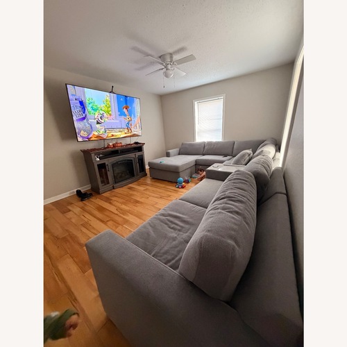 Used Ashley Furniture Modmax Light Gray 3+ Piece Sectional for sale on AptDeco