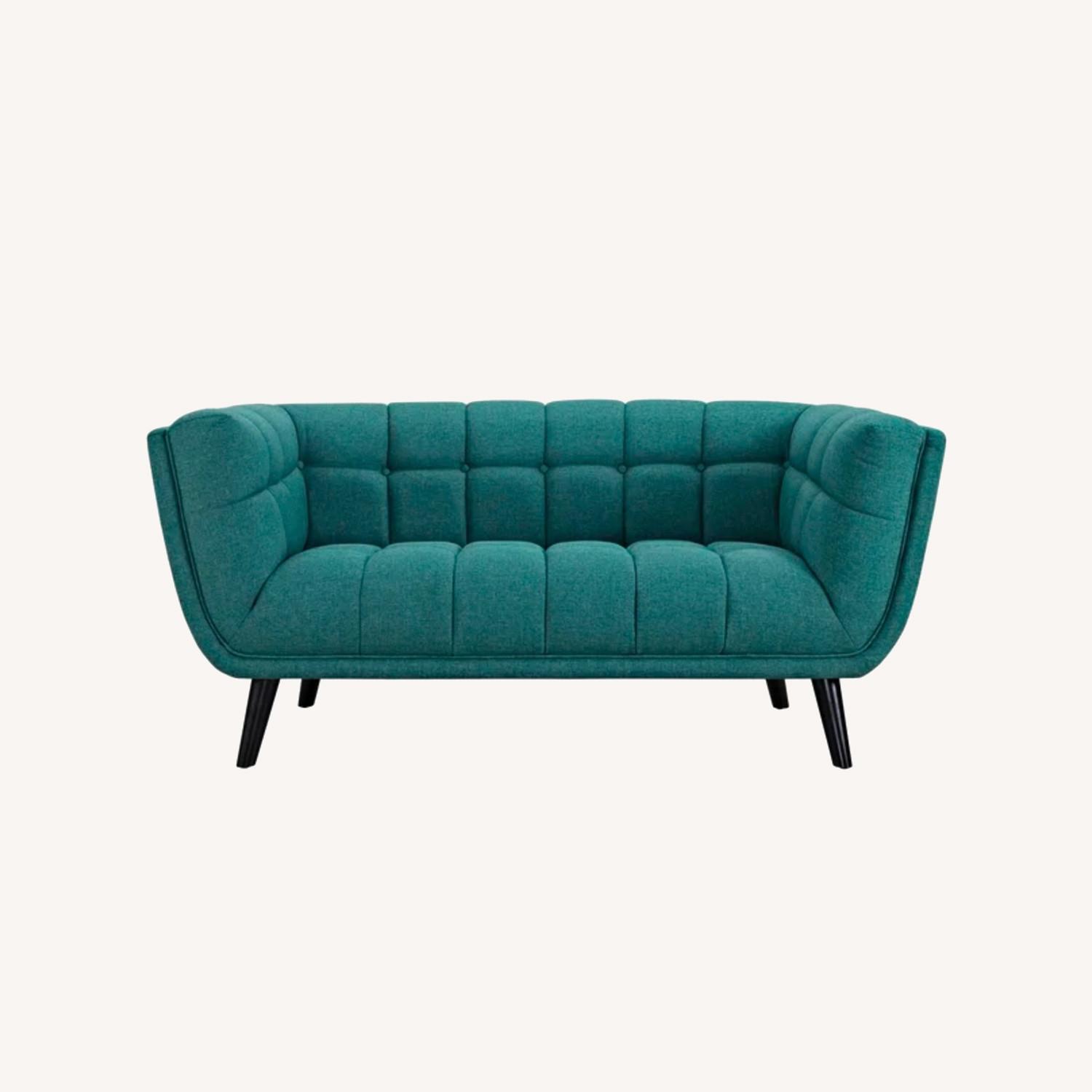 Wade Logan Teal Loveseat  - image-0