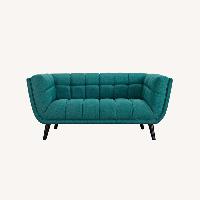 Wade Logan Teal Loveseat 