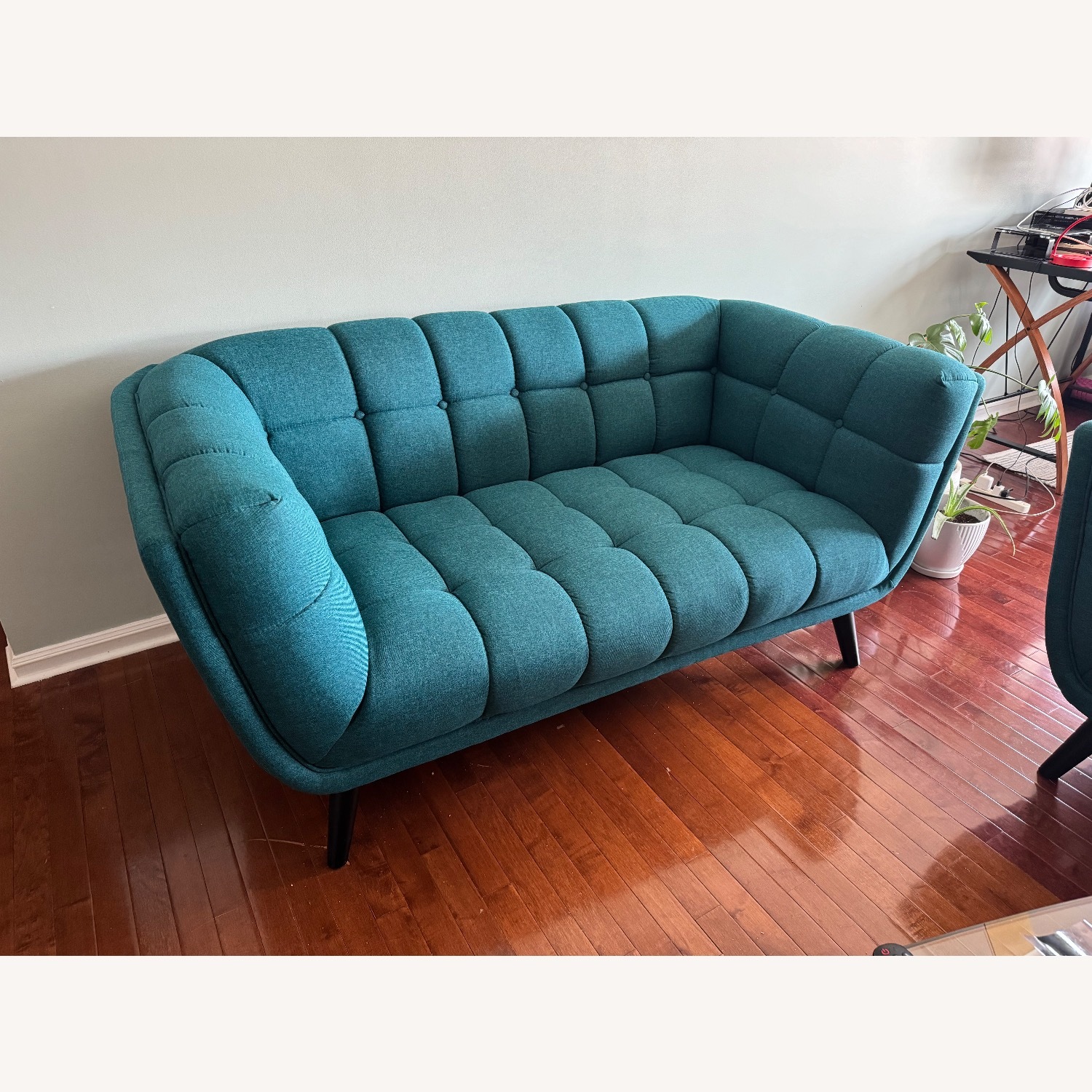Wade Logan Teal Loveseat  - image-2