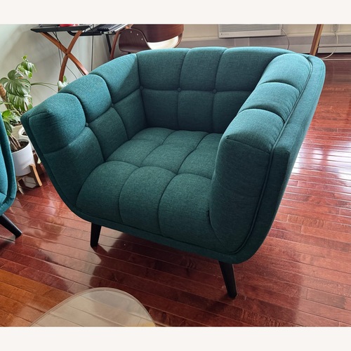 Used Wade Logan Teal Armchair for sale on AptDeco