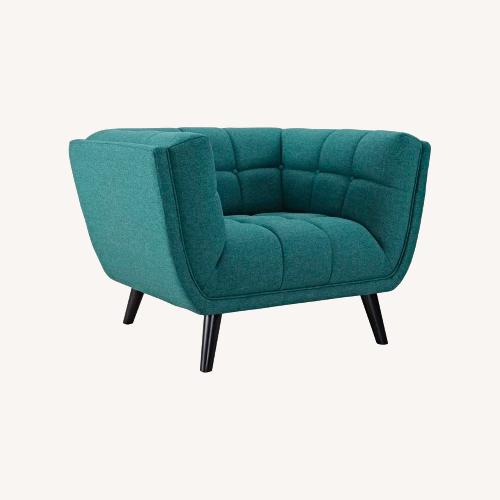 Used Wade Logan Teal Armchair for sale on AptDeco
