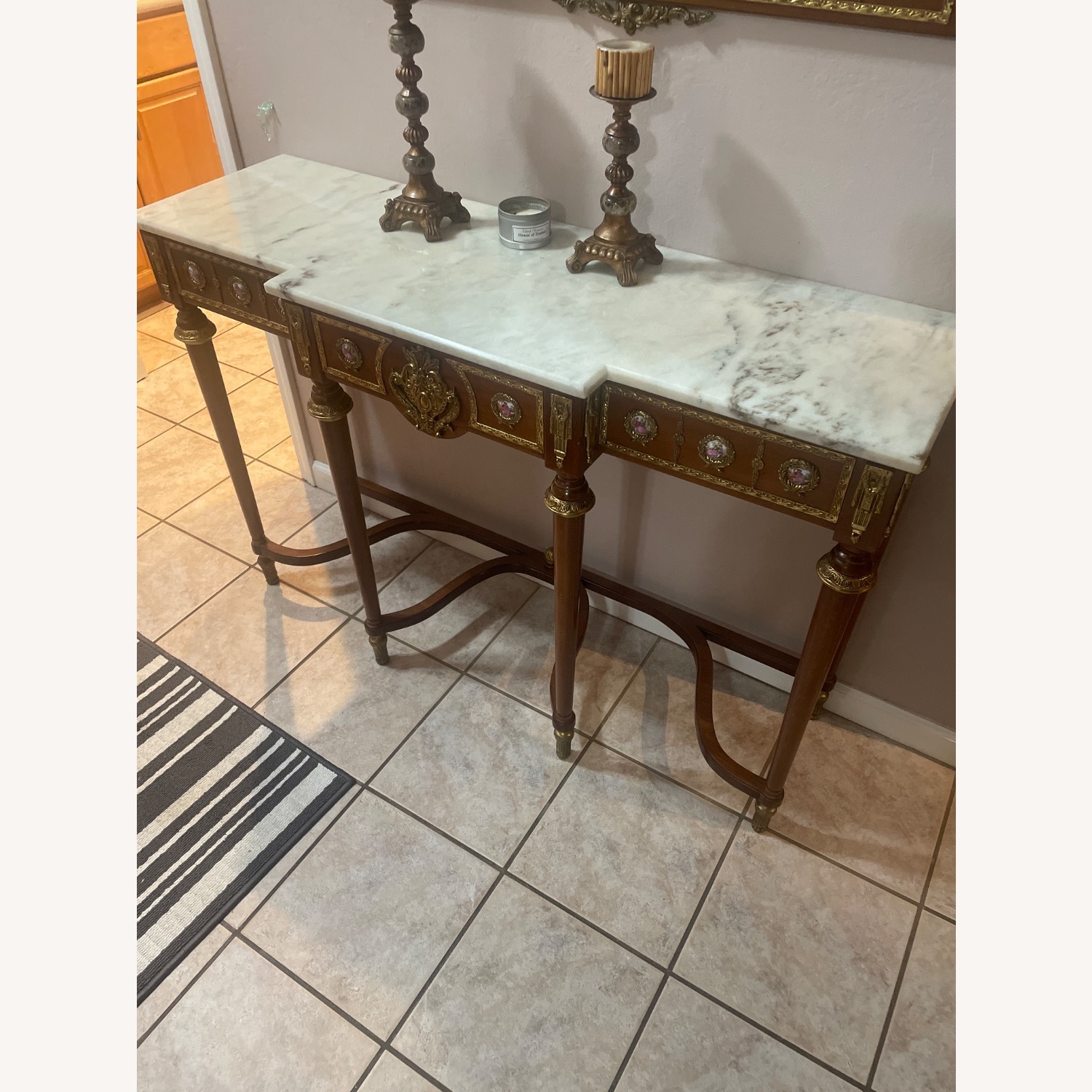 Vintage/Antique Marble Entry Table - image-1