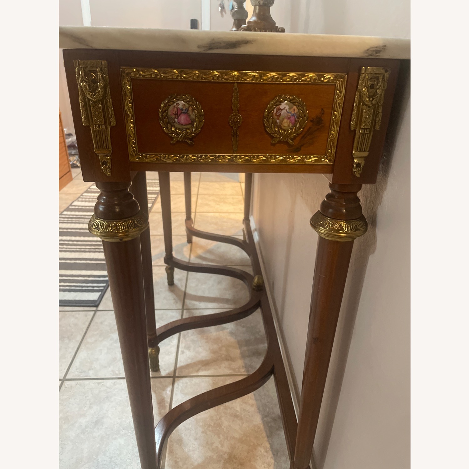 Vintage/Antique Marble Entry Table - image-3