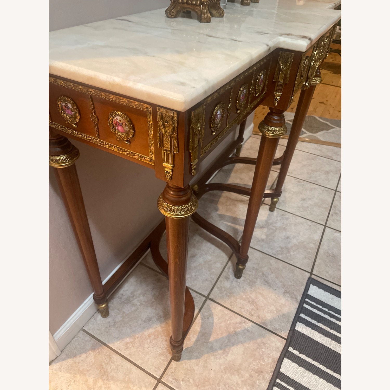 Vintage/Antique Marble Entry Table - image-5
