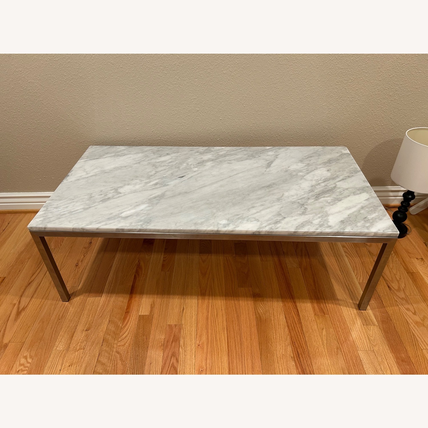 Room & Board Parsons White Marble Coffee Table - image-2