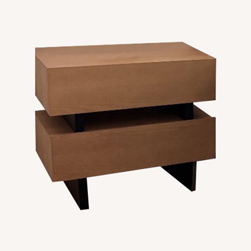 Used West Elm Light Brown Wood Nightstand for sale on AptDeco