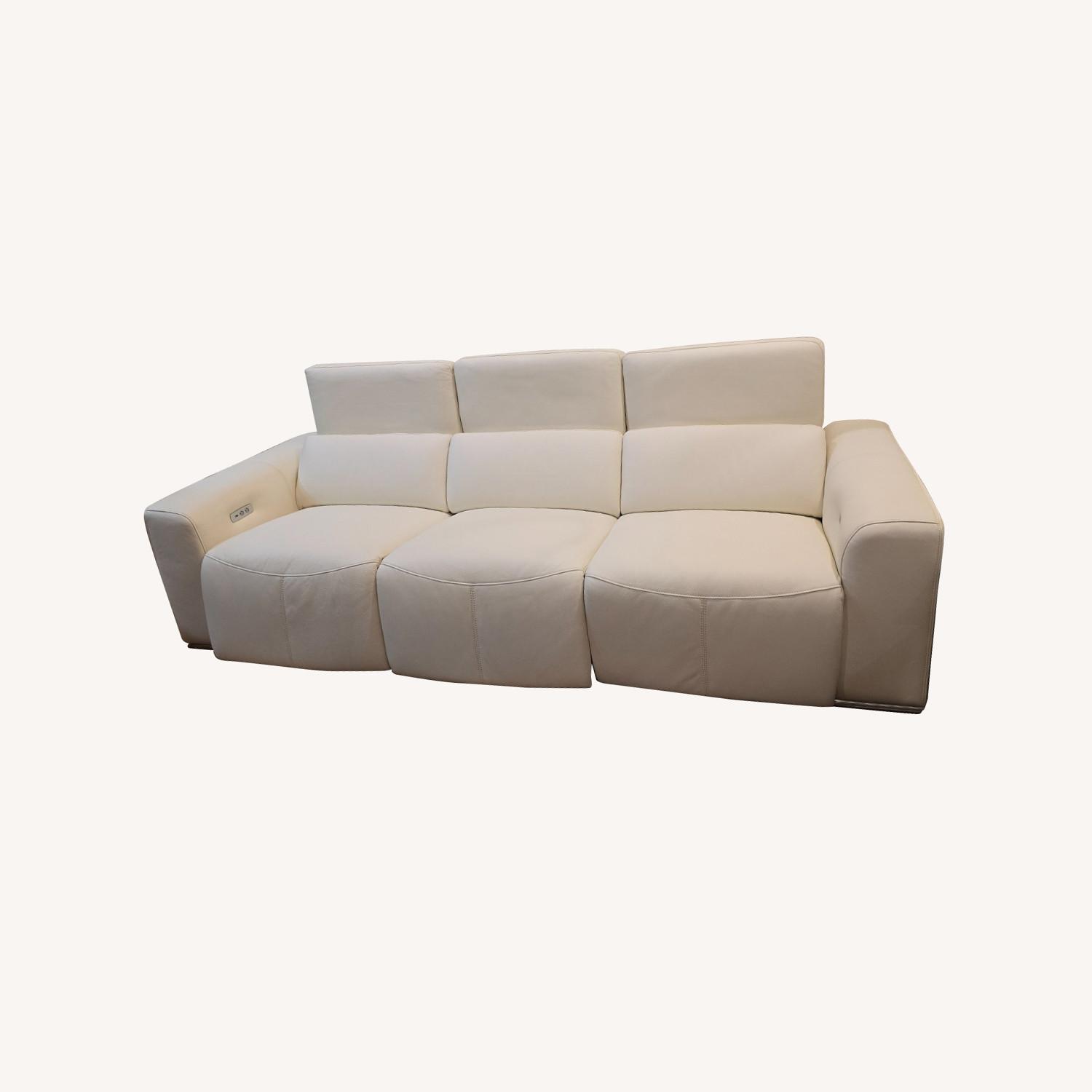 Luxury Italian Leather Power Reclining Sofa  - image-0