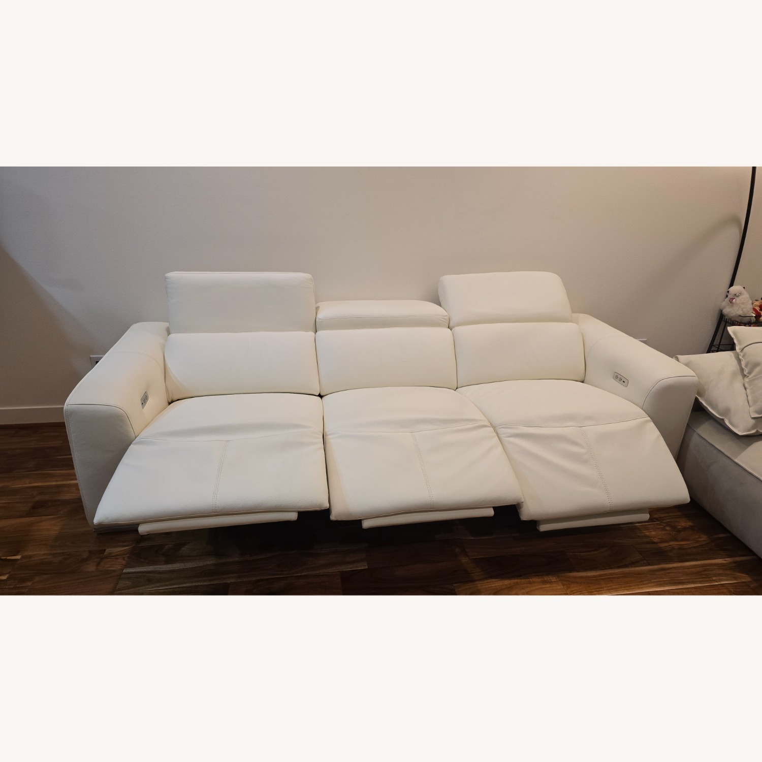 Luxury Italian Leather Power Reclining Sofa  - image-4