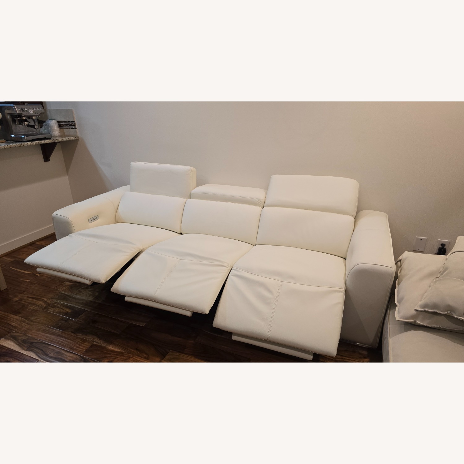 Luxury Italian Leather Power Reclining Sofa  - image-3