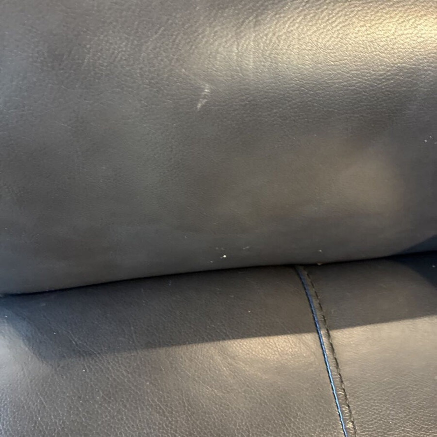 Macy's Kaleb Faux Leather 3-Seat Sofa Black - image-9