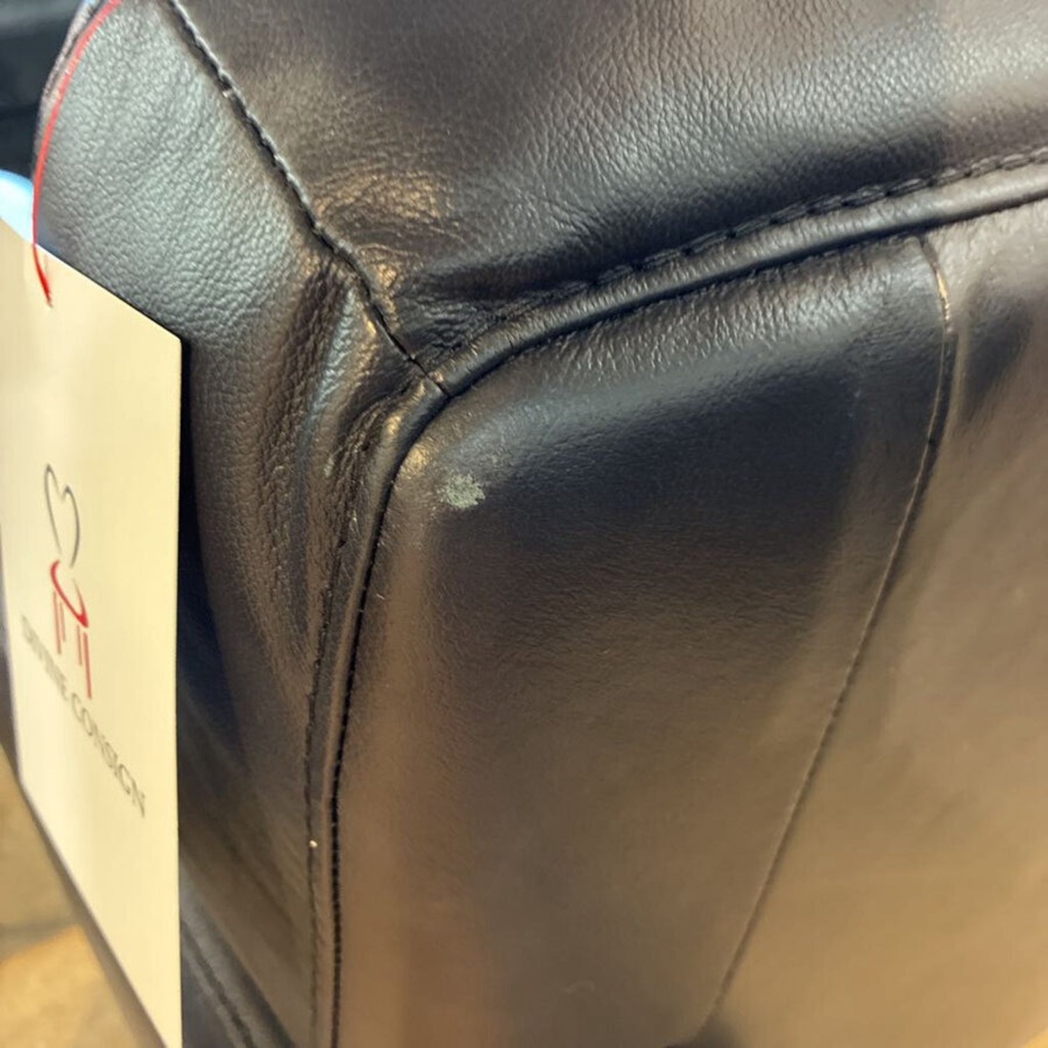 Macy's Kaleb Faux Leather 3-Seat Sofa Black - image-11